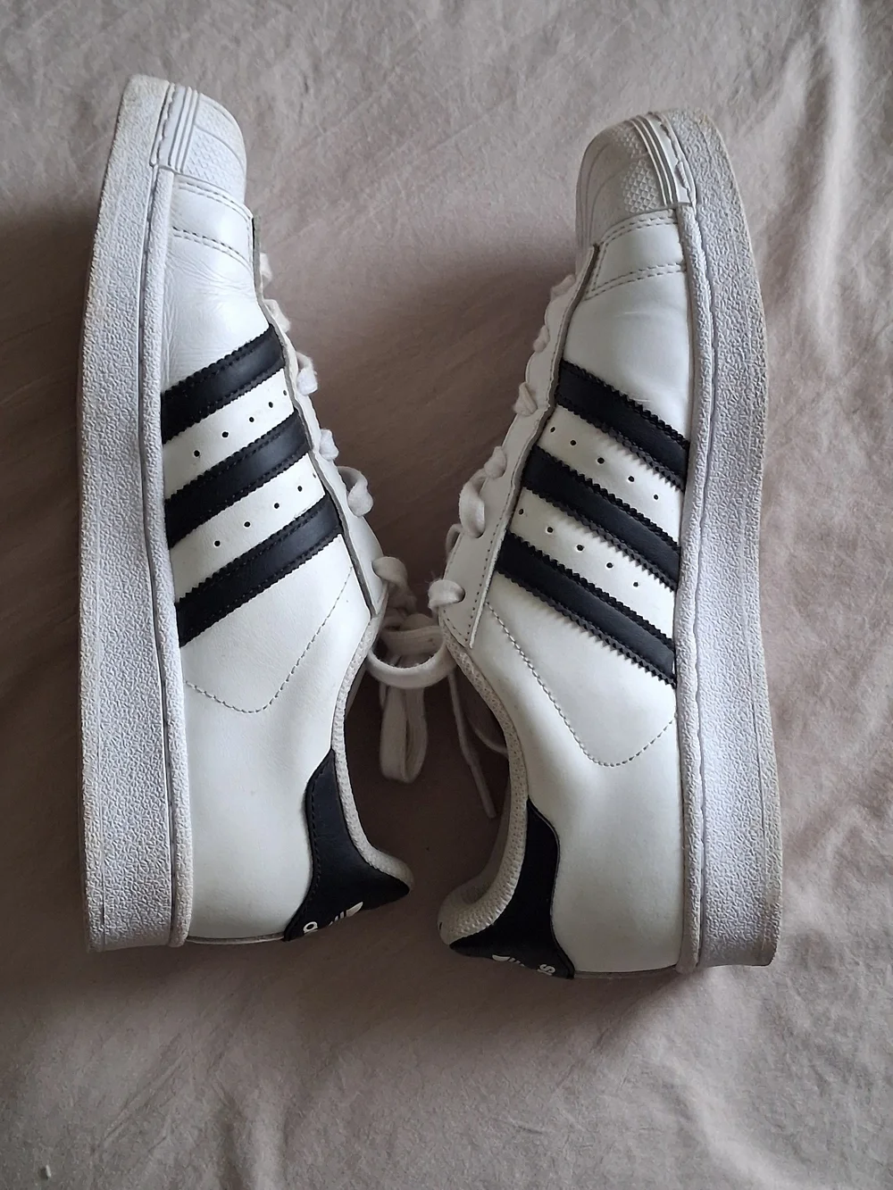 adidas White and Black Low-Top Sneakers